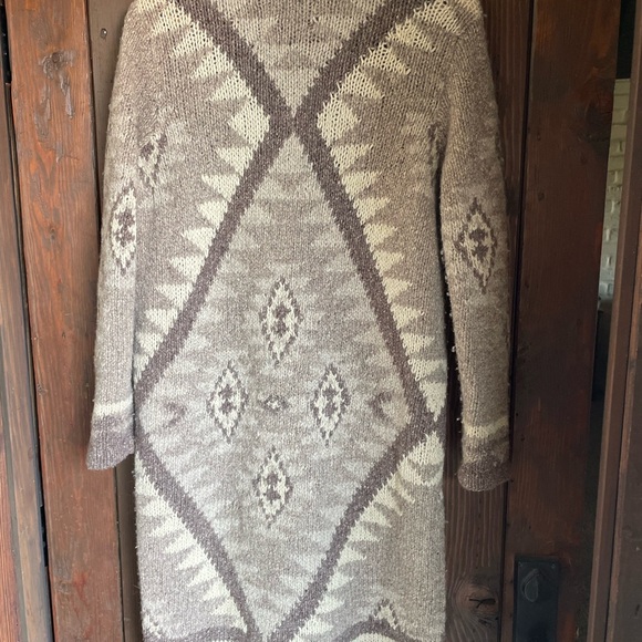 RALPH LAUREN Aztec Navajo Native American duster sweater XS - Picture 3 of 7